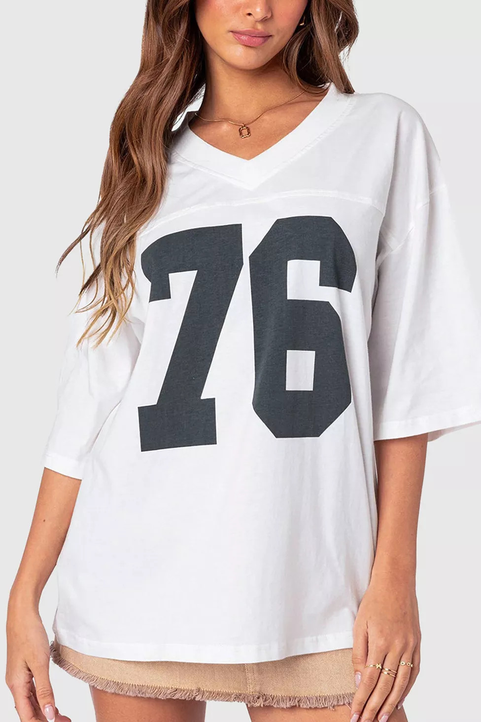 Edikted 76 Oversized T-Shirt | Urban Outfitters (US and RoW)