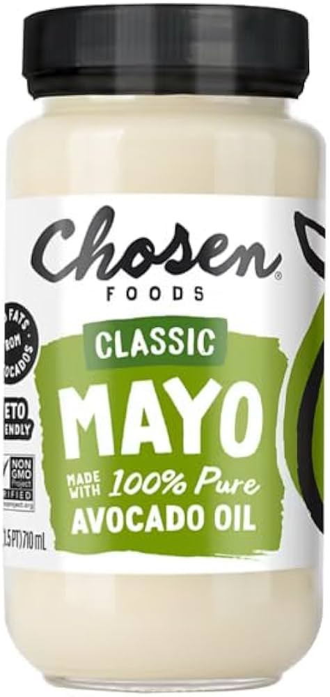 Chosen Foods 100% Avocado Oil-Based Classic Mayonnaise 24 fl oz | Amazon (US)