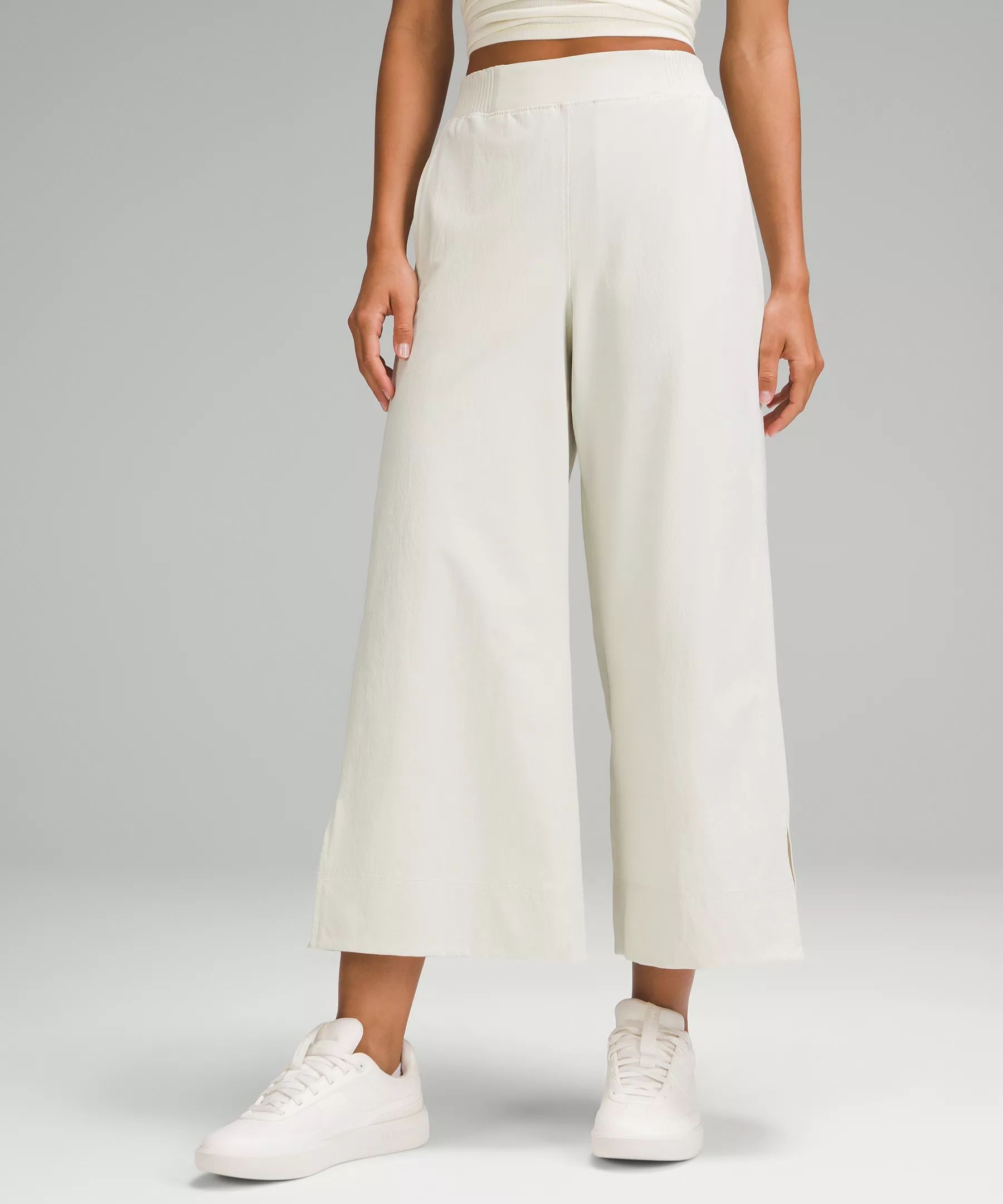 Stretch Woven High-Rise Wide-Leg Cropped Pant | Lululemon (US)