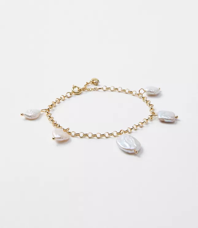 Mother Of Pearl Statement Bracelet | LOFT