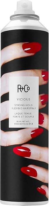 R+Co VICIOUS Strong Hold Flexible Hairspray \u2013 Long-Lasting Hold & Flexibility, Controls Friz... | Amazon (US)