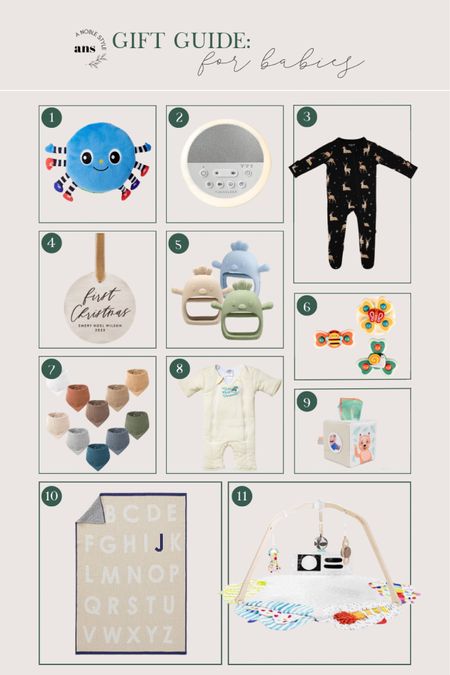 Gift Guide for babies + new moms. 
Could be used for early toddler stage as well. Gifts for kids. Aesthetic gift ideas. 

#LTKGiftGuide #LTKbaby #LTKkids