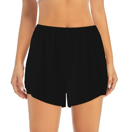 Running Shorts for Women - black Athletic Workout Gym Yoga Shorts with Liner Pockets | Walmart (US)