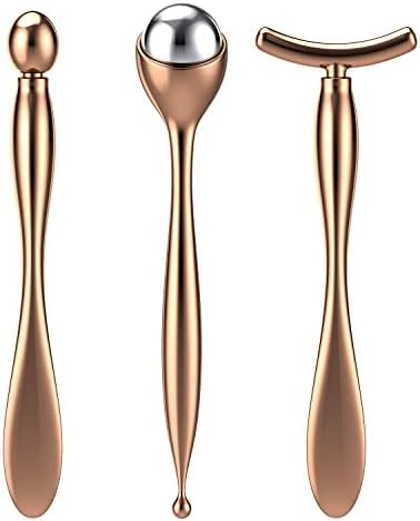 3-IN-1 Metal Eye Cream Applicator Roller, Face Roller Massager Tool for Eye Massage Face Massage ... | Amazon (US)