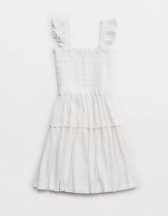 Aerie Flirty Shoulder Summer Mini Dress | Aerie