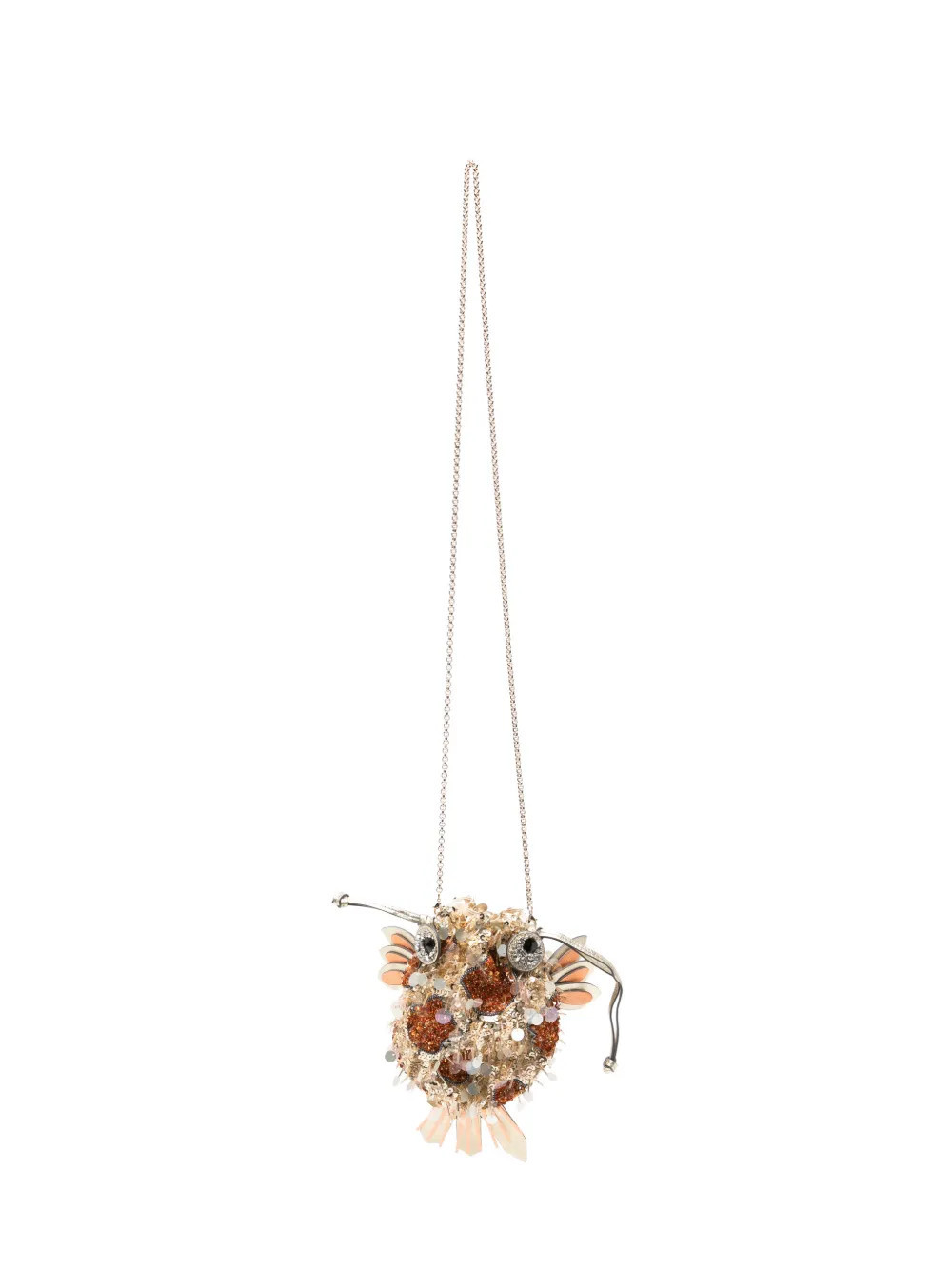 Anya Hindmarch Koi-fish clutch bag - Gold | Farfetch Global