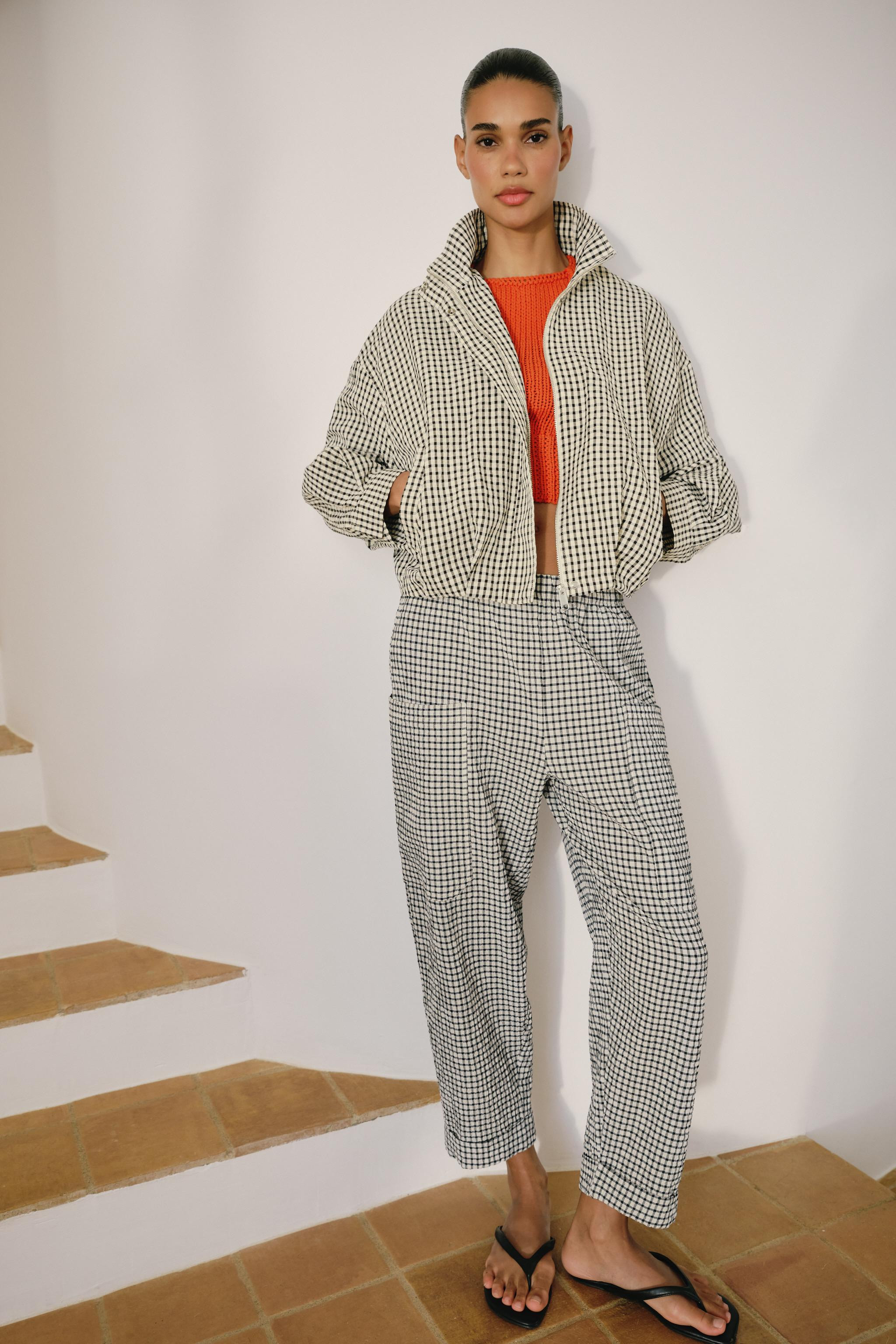 PLAID BOMBER JACKET | Zara US