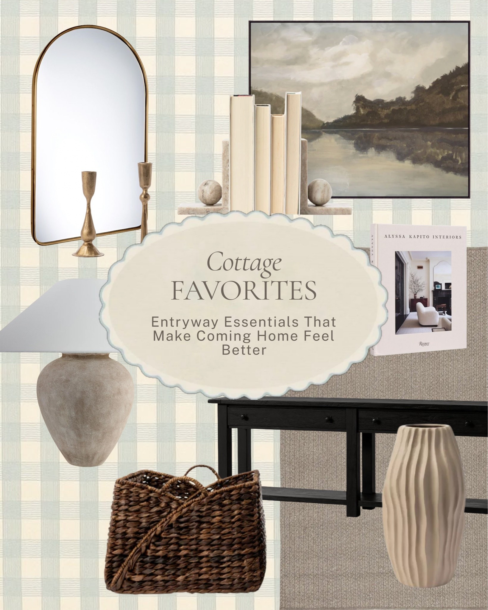 Entryway essentials that make coming home feel a little better. 

A round mirror, a tall urn-style vase, a woven basket for the everyday clutter, and a piece of art that makes the first few steps inside feel intentional instead of an afterthought.

All linked here 🤍 #LTKhome

!Instagram post - 1675.png
