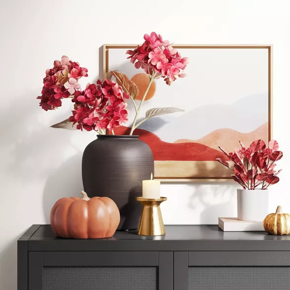 24" Artificial Dried Hydrangea Stem Purple - Threshold™ | Target