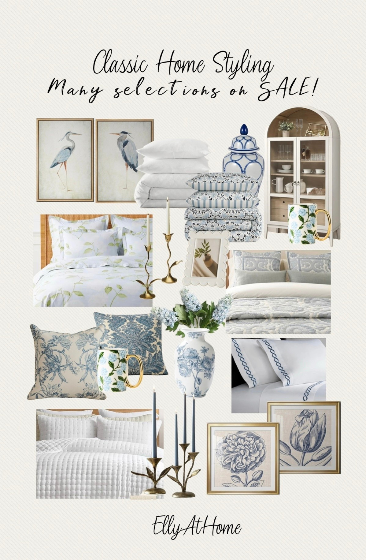 Many selections on President’s Day sales! Fresh classic home styling!💙🩵🤍 Shop bedding, wall art, sheets, vases, florals, cabinet, candleholders and more home decor accessories. Wayfair, Amazon, Pottery Barn, Serena & Lily, Anthropologie. Some selections on sale, free shipping. 

#LTKSaleAlert #LTKHome