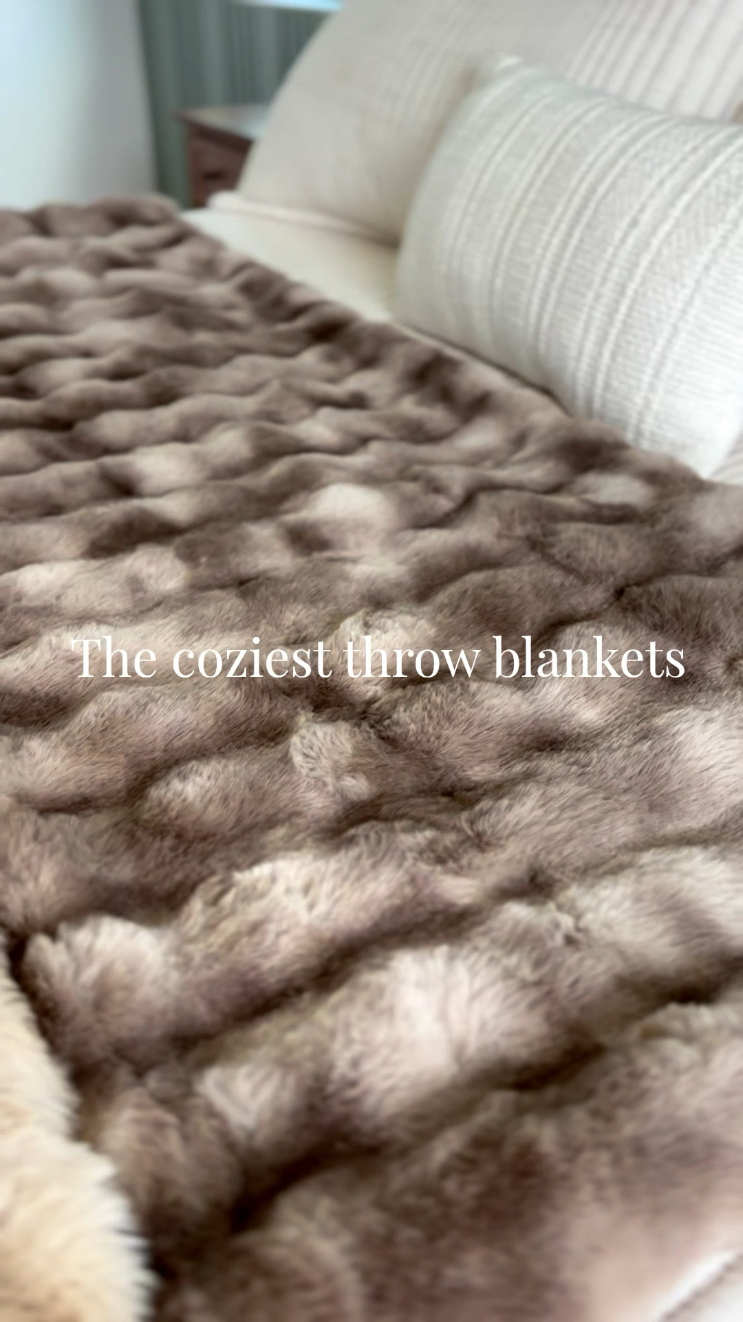 The coziest throw blankets… ever? I couldn’t decide between the neutral color and the warm brown collar so I ended up picking both and styling them in my bedroom.

#LTKHome