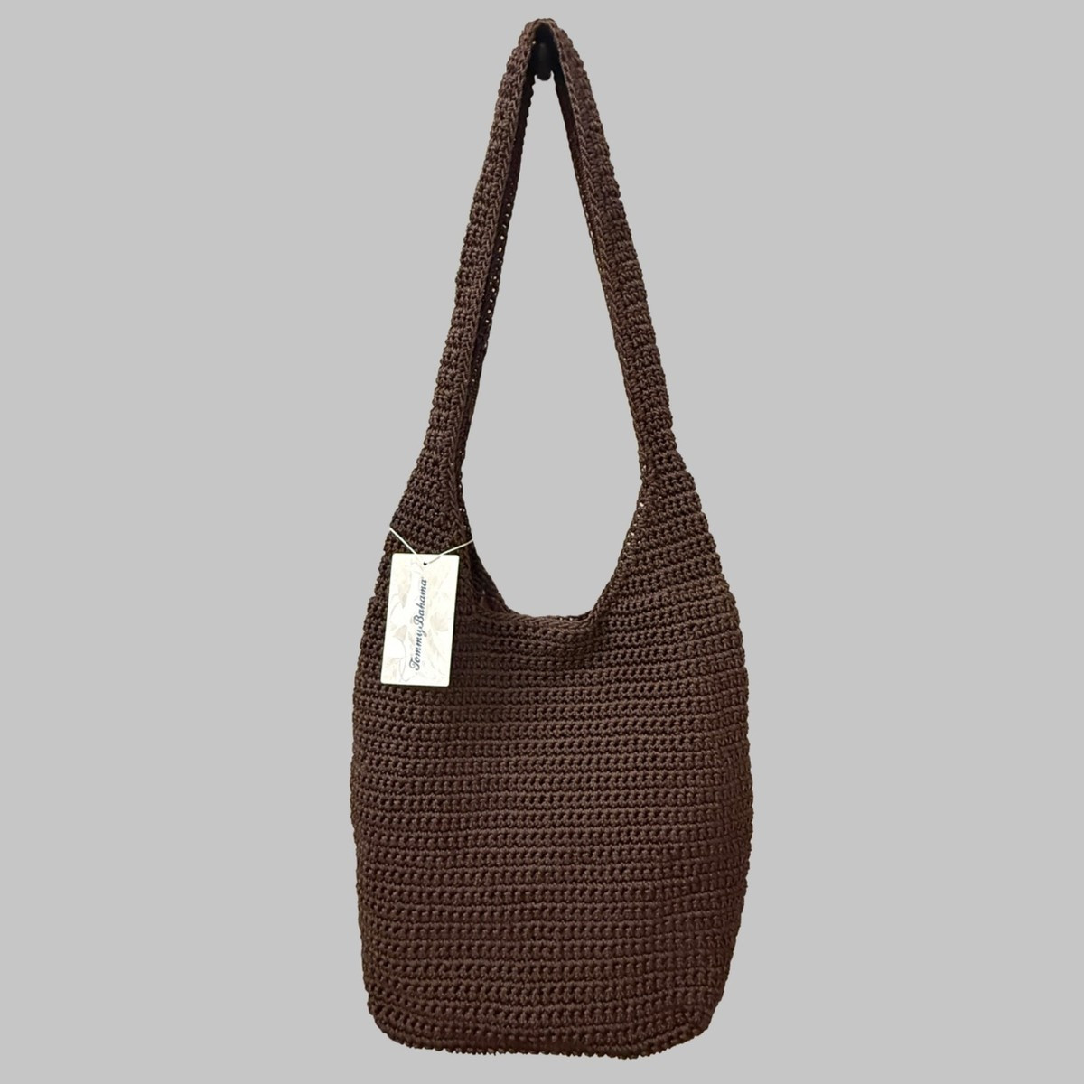 Tommy Bahama Crochet Woven Hobo Shoulder Bag in Brown | eBay | eBay US