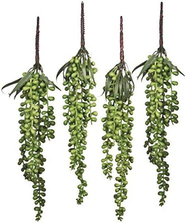 Meiliy 4pcs Artificial Succulent Plants Hanging Succulent Plants Faux Succulents Unpotted Branch ... | Amazon (US)