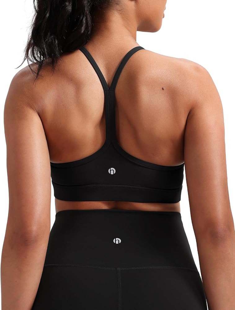 HeyNuts to Freest Womens Y Back Sports Bra, Spaghetti Strap Racerback Low Impact Workout Yoga Top... | Amazon (US)