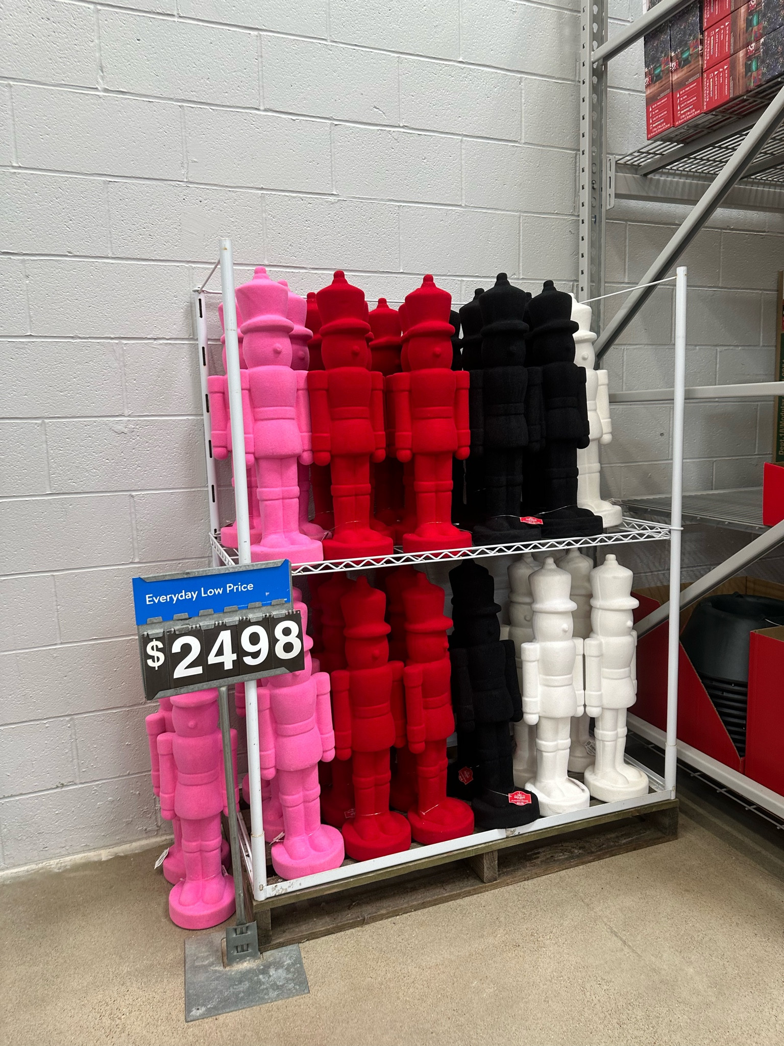 Pink Flocked Nutcracker Decoration 27 inches Walmart Holiday home decor 

#LTKSeasonal #LTKHome #LTKFindsUnder100