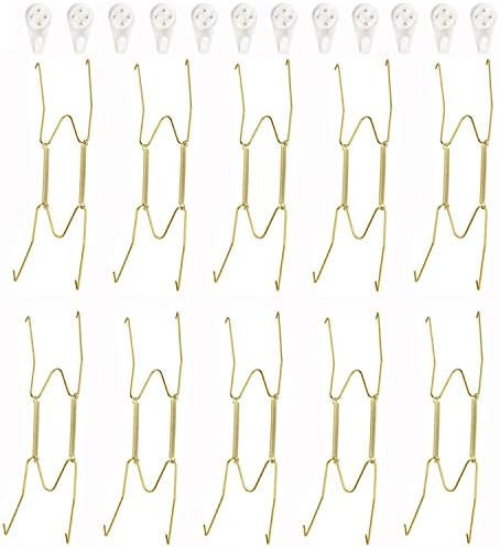 Fasunry 10 Pack Plate Hangers, 8 Inch Wall Plate Hangers and 12 Pack Wall Hooks, Compatible 7.5 t... | Amazon (US)
