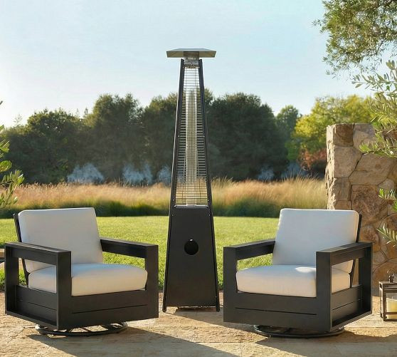 Standing Outdoor Glass Tube Patio Heater | Pottery Barn (US)