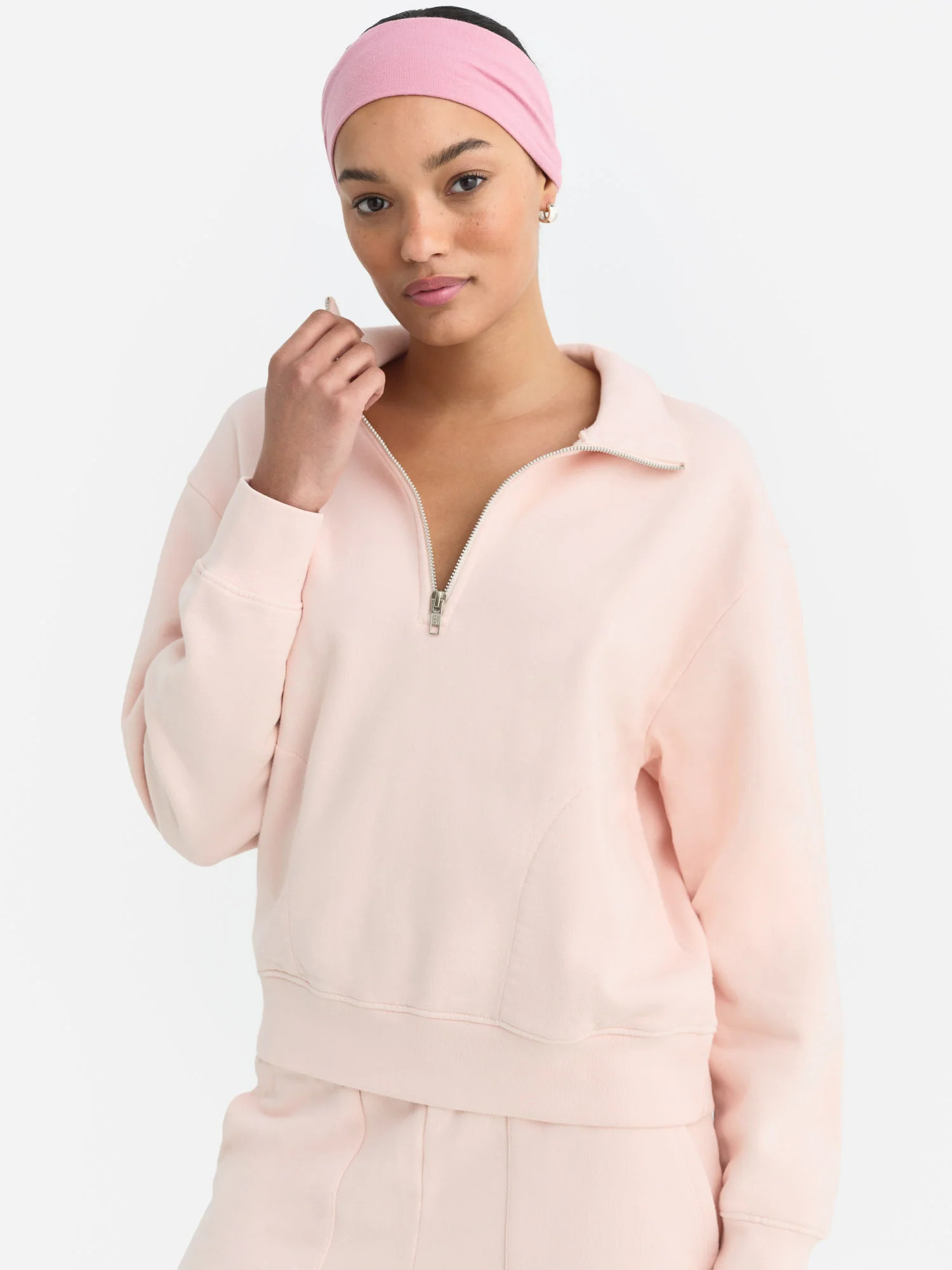Organic Fleece Quarter Zip Sweatshirt | MATE The Label