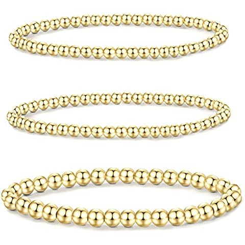 PAVOI 14K Gold Plated Beaded Cuban Cubic Zirconia Simulated Diamond Station Infinity Chain Bracel... | Amazon (US)