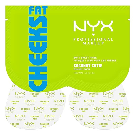 NYX PROFESSIONAL MAKEUP Fat Oil Fat Cheeks Butt Mask, Softening and Smoothing Body Care Sheet Mas... | Amazon (US)