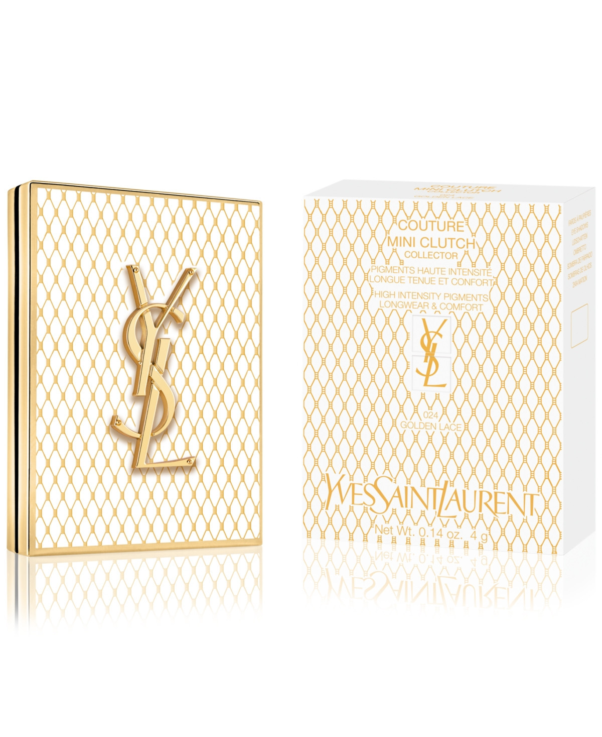 Yves Saint Laurent Limited-Edition Gold Lace Couture Mini Clutch Luxury Eyeshadow Palette - GOLDEN LACE | Macy's