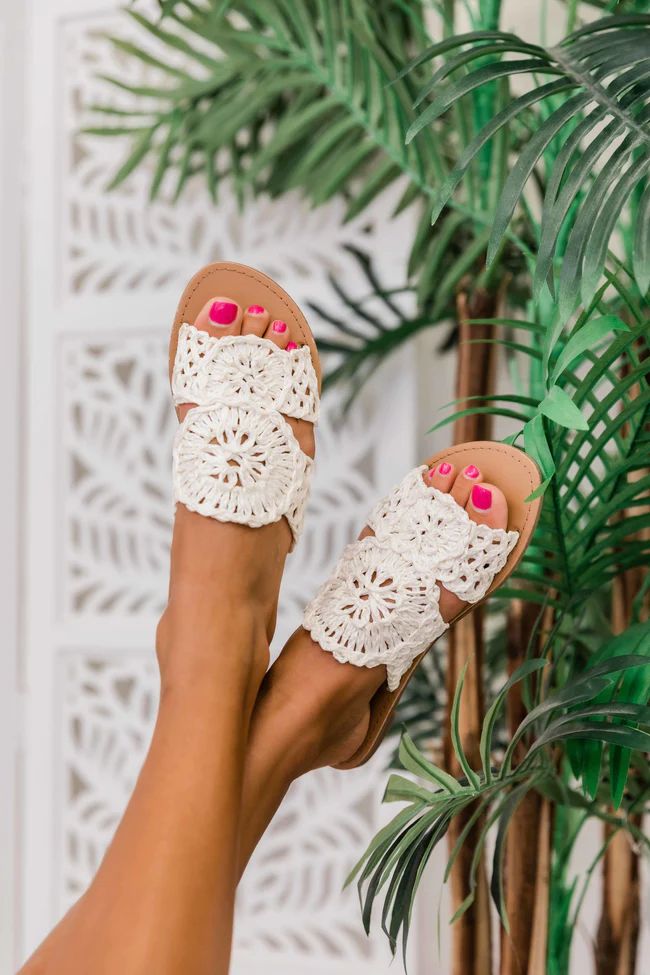 The Lilah Sandals White | Pink Lily