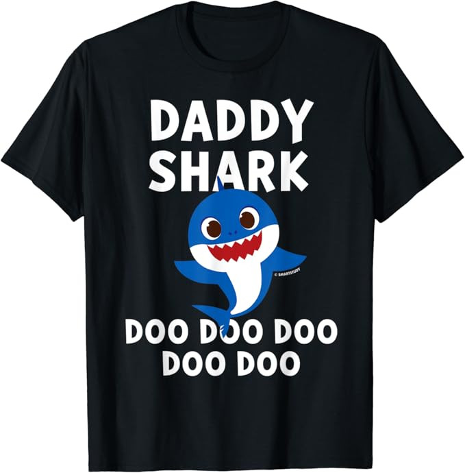 Mens Pinkfong Daddy Shark Official T-shirt | Amazon (US)