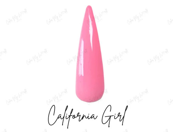 CALIFORNIA GIRL Pink Dip Powder Pink Nail Dip Dip Powder | Etsy | Etsy (US)