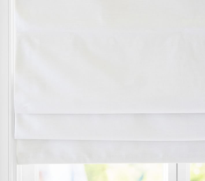 Linen Cordless Blackout Roman Shade | Pottery Barn Kids