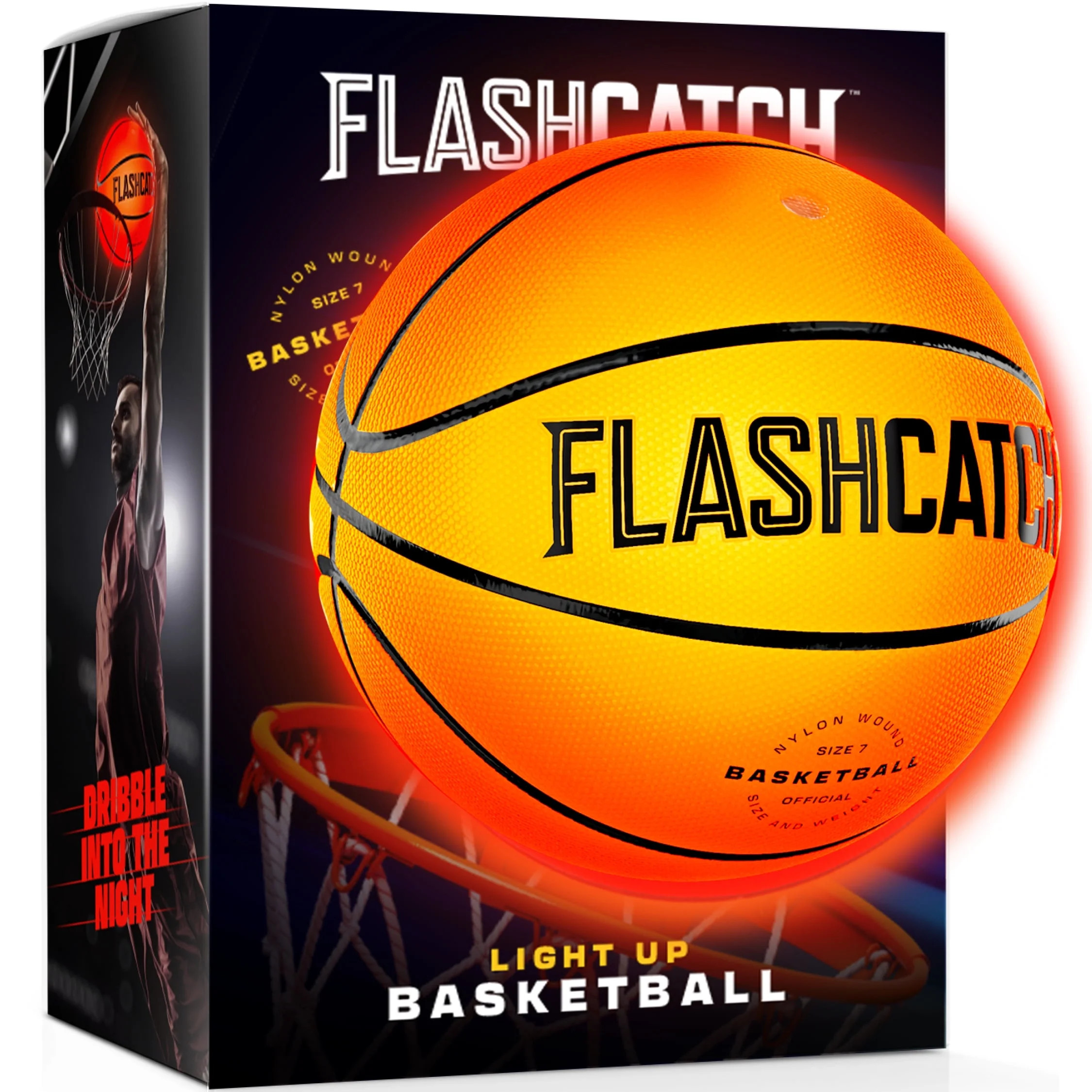 FlashCatch Light Up Basketball - Glow in the Dark Basketball - NO 7 - Sports Gifts For Boys & Gir... | Walmart (US)