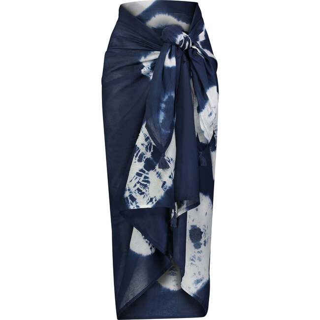 Saline Cotton Pareo, Indigo | Maisonette