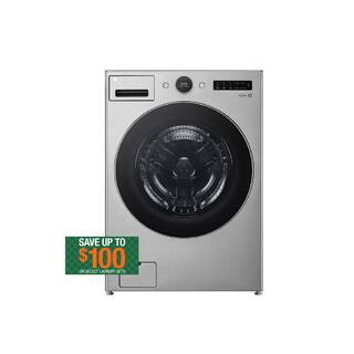 LG 4.5 cu. ft. Stackable SMART Front Load Washer in Graphite Steel with TurboWash 360 and Allergi... | The Home Depot