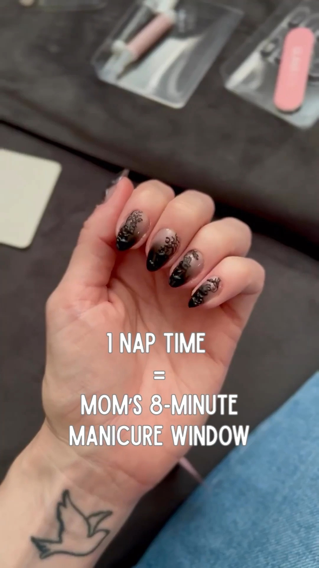 Both boys were napping today so I timed myself… ⏱️
8 minutes. That’s all it took to apply this manicure.

Mom life means self-care doesn’t look like a spa day most of the time — it looks like squeezing in something small while the house is finally quiet.

And honestly… an 8-minute manicure during nap time feels like a win. 💅

If you’re a busy mom, quick little things like this can make you feel a little more put together.

I linked my favorite press-on nail sets in my LTK because they’re the only way I can pull this off during nap time.


#momlifehacks #naptimewin #momselfcare #pressonnails #momreallife

#LTKmomlife #LTKKids #LTKselfcare