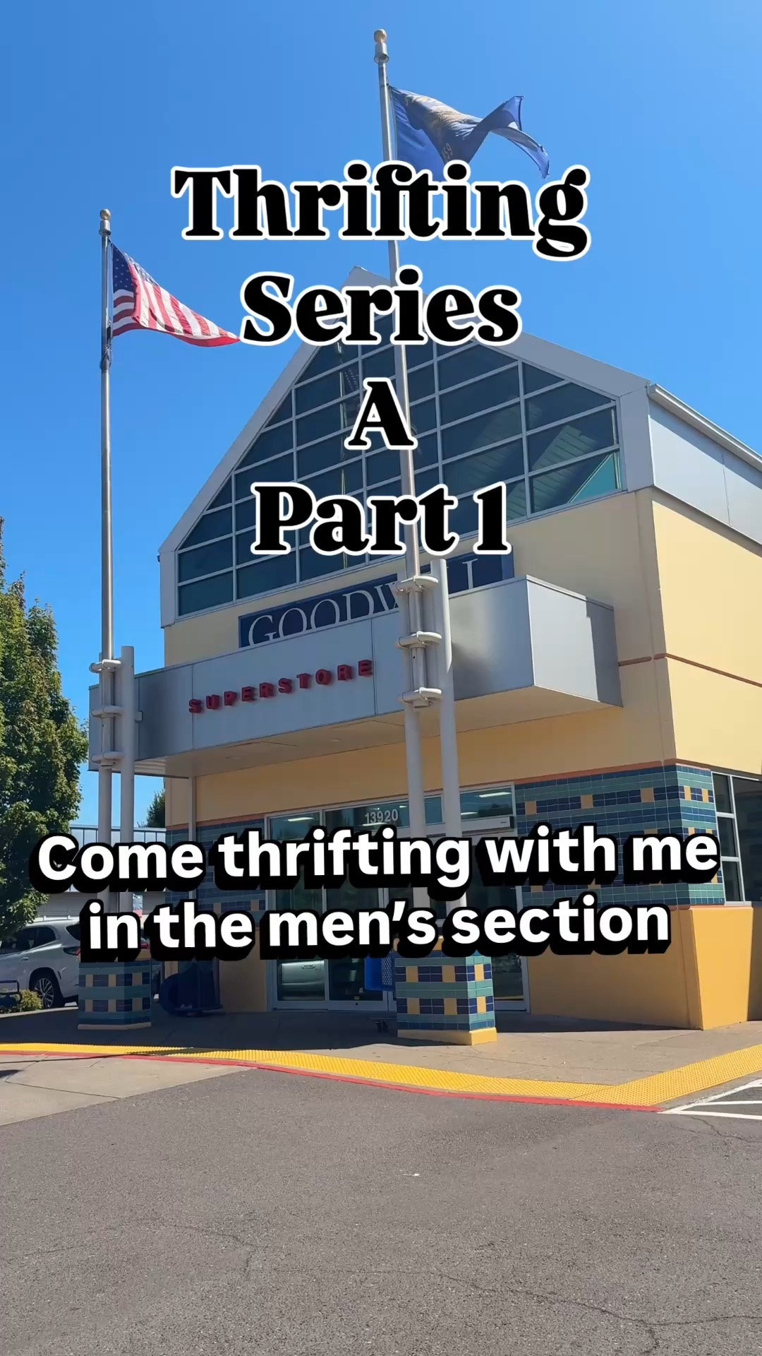 Thrifting series Part 1 
Shopping the men’s section.💙