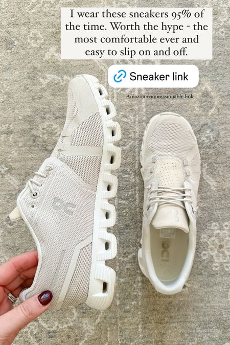 I wear these sneakers 95% of the time. Worth the hype - the most comfortable ever and easy to slip on and off. Amazon commissionable link
