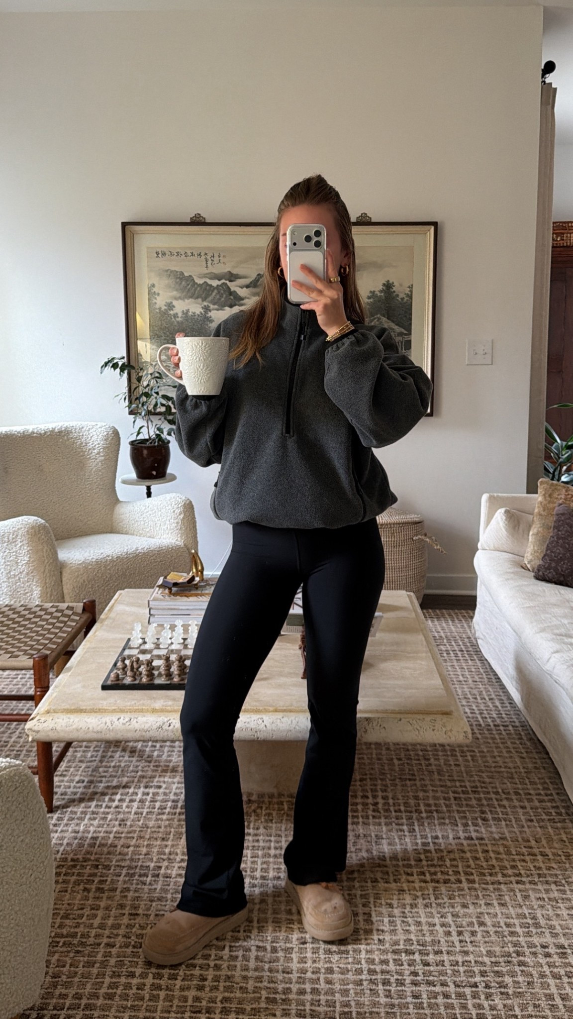 11/25/25 Cozy morning loungewear 🌤️ Linking my Abercrombie flare leggings — currently on sale for Black Friday (!!) — and my Aritzia fleece quarter zip that gives total Miu Miu–dupe vibes (size s - runs big). The fleece is also included in the Aritzia Black Friday / Cyber Monday sale, so it’s the perfect time to grab both.  *Use code CYBERAF to get an additional 15% Abercrombie! 

#LTKHoliday #LTKGiftGuide #LTKCyberWeek