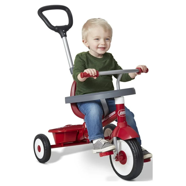 Radio Flyer, 3-in-1 Stroll 'N Trike, Grows with Child, Red, Tricycle for Girls and Boys, For Kids... | Walmart (US)
