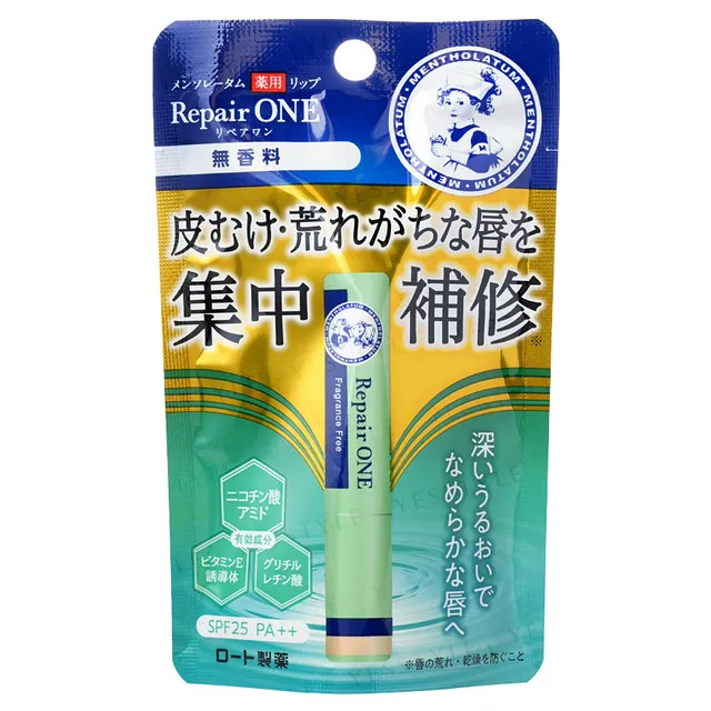Rohto Mentholatum - Repair One Lip Balm SPF 25 PA++ | YesStyle Global