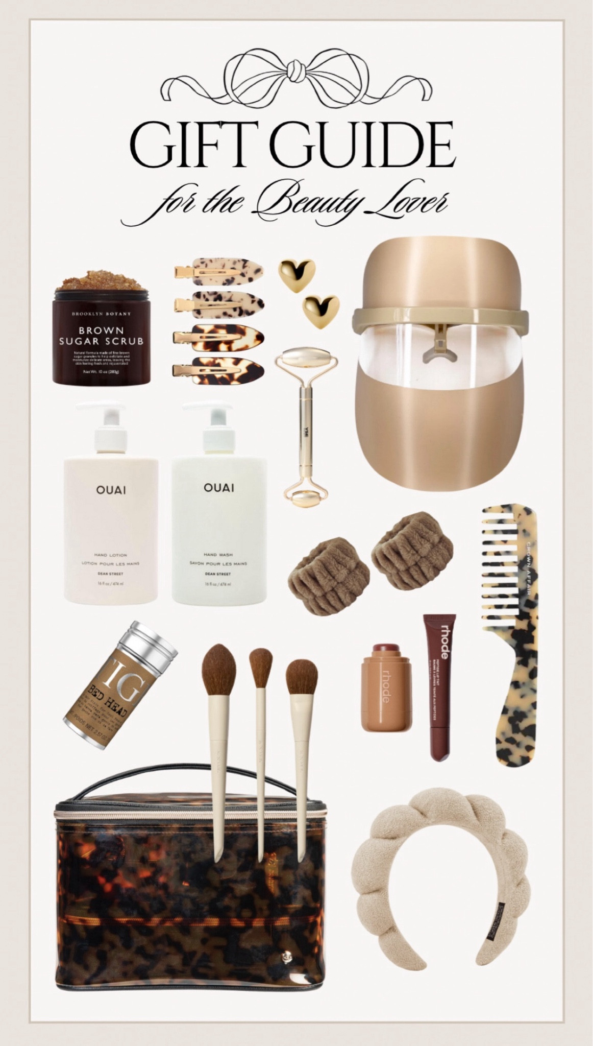 Gift Guide: For The Beauty Lover

Face mask, LED light, hairbrush, skincare, makeup, brushes, gel stick, bag, headband, shampoo, conditioner, body scrub, hair clips, earrings, roller, Rhode, Hailey Bieber, lip treatment, blush

#LTKGiftGuide #LTKCyberWeek #LTKHoliday