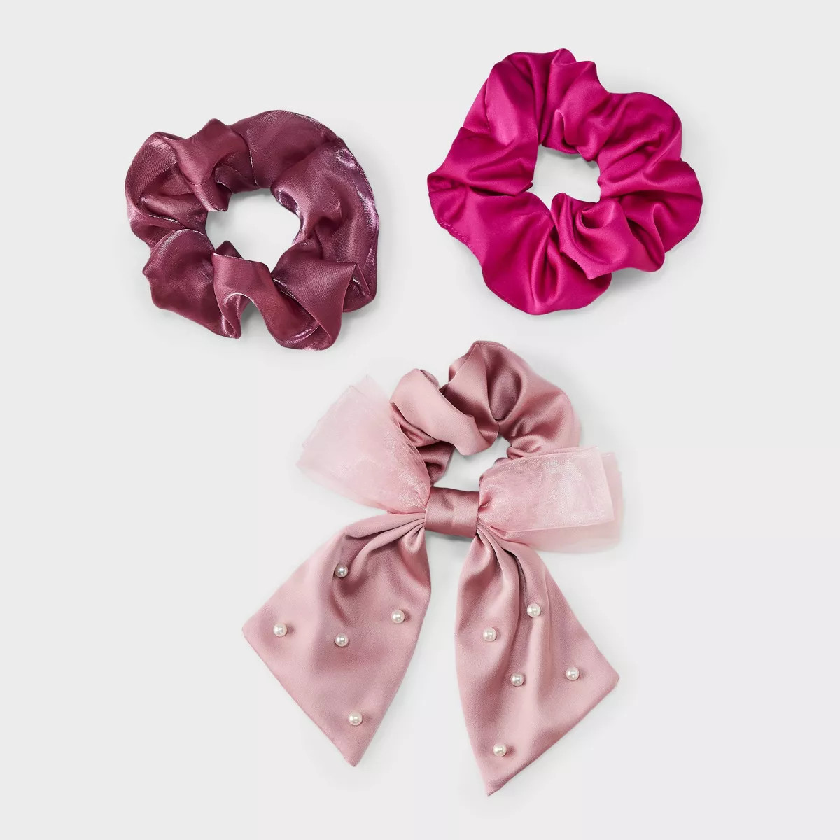 Bow with Pearls Hair Twister Set 3pc - A New Day™ Ivory | Target