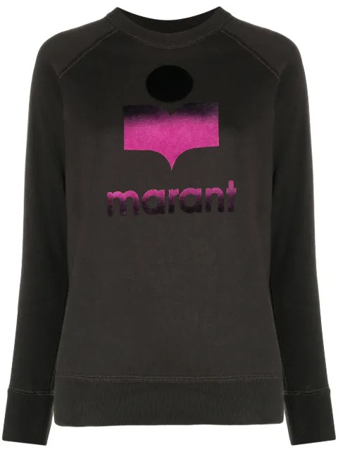 Isabel Marant Étoile Logo Print Sweatshirt - Farfetch | Farfetch (UK)