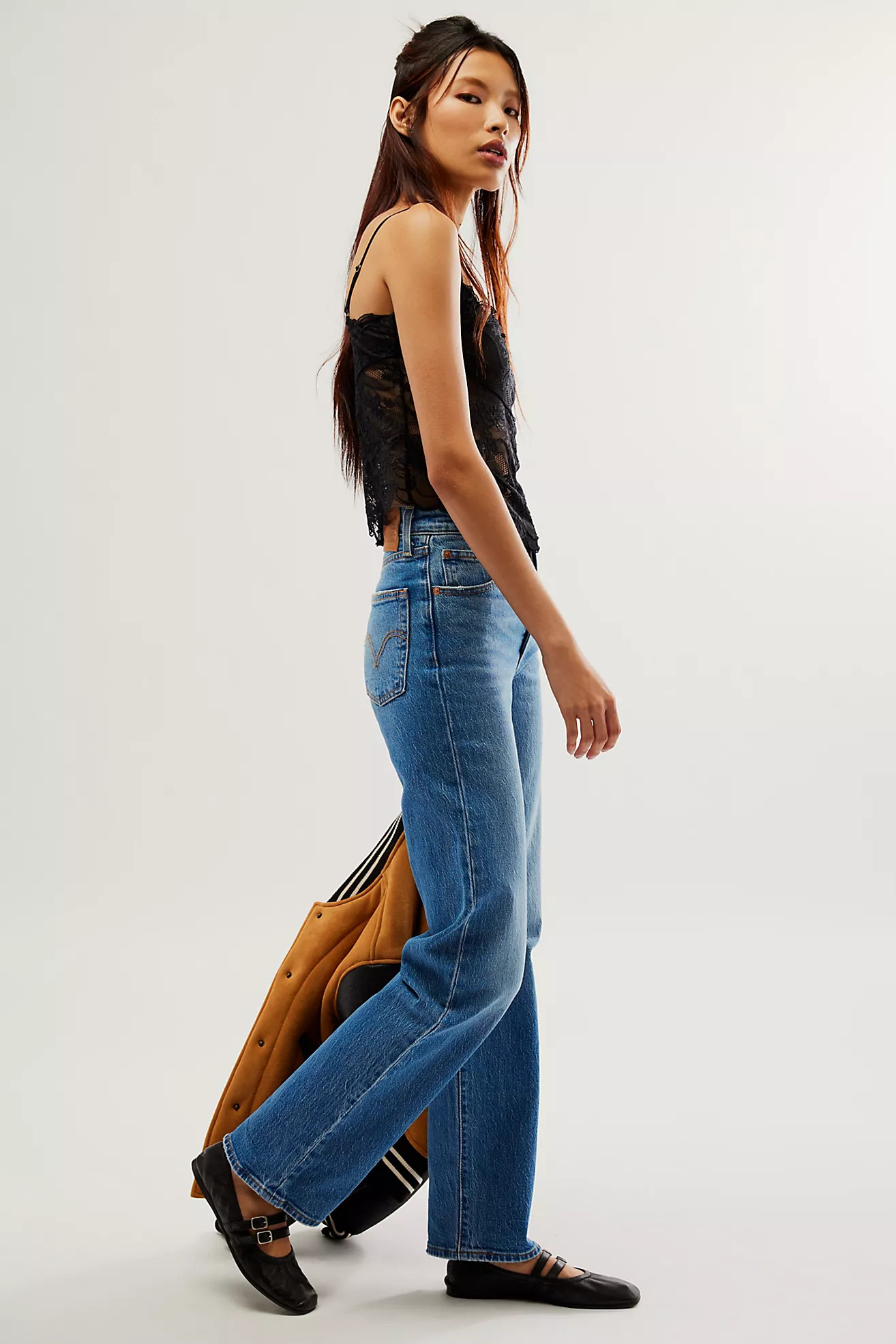 Levi's Ribcage Full-Length Jeans | Free People (Global - UK&FR Excluded)