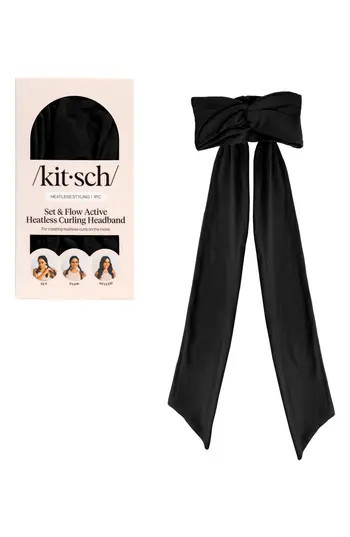 Kitsch Set & Flow Heatless Curling Headband in Black at Nordstrom Rack | Nordstrom Rack