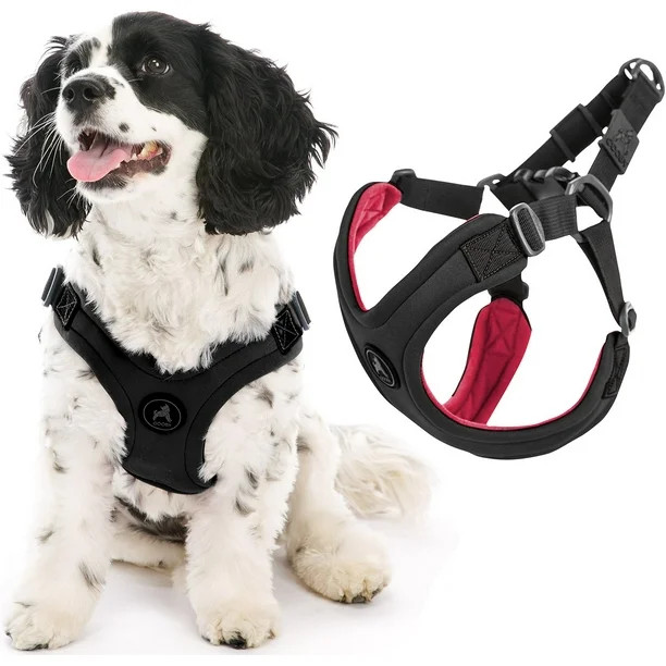 Gooby Escape Free Sport Harness - Black, Small - No Pull Step-in Harness - Walmart.com | Walmart (US)