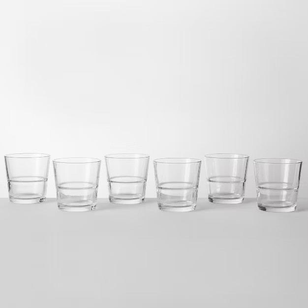 Glass Stackable Tumblers Set of 6 - Made By Design™ | Target