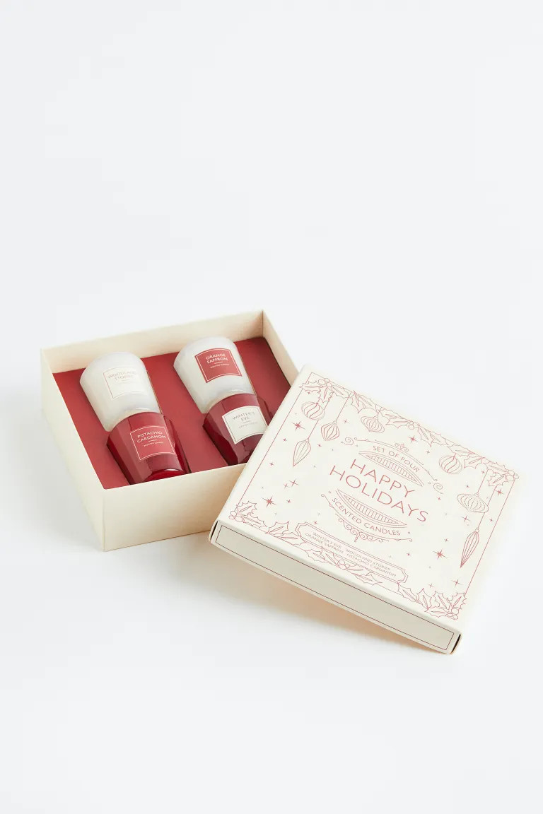 Gift-boxed 4-pack scented candles | H&M (UK, MY, IN, SG, PH, TW, HK)
