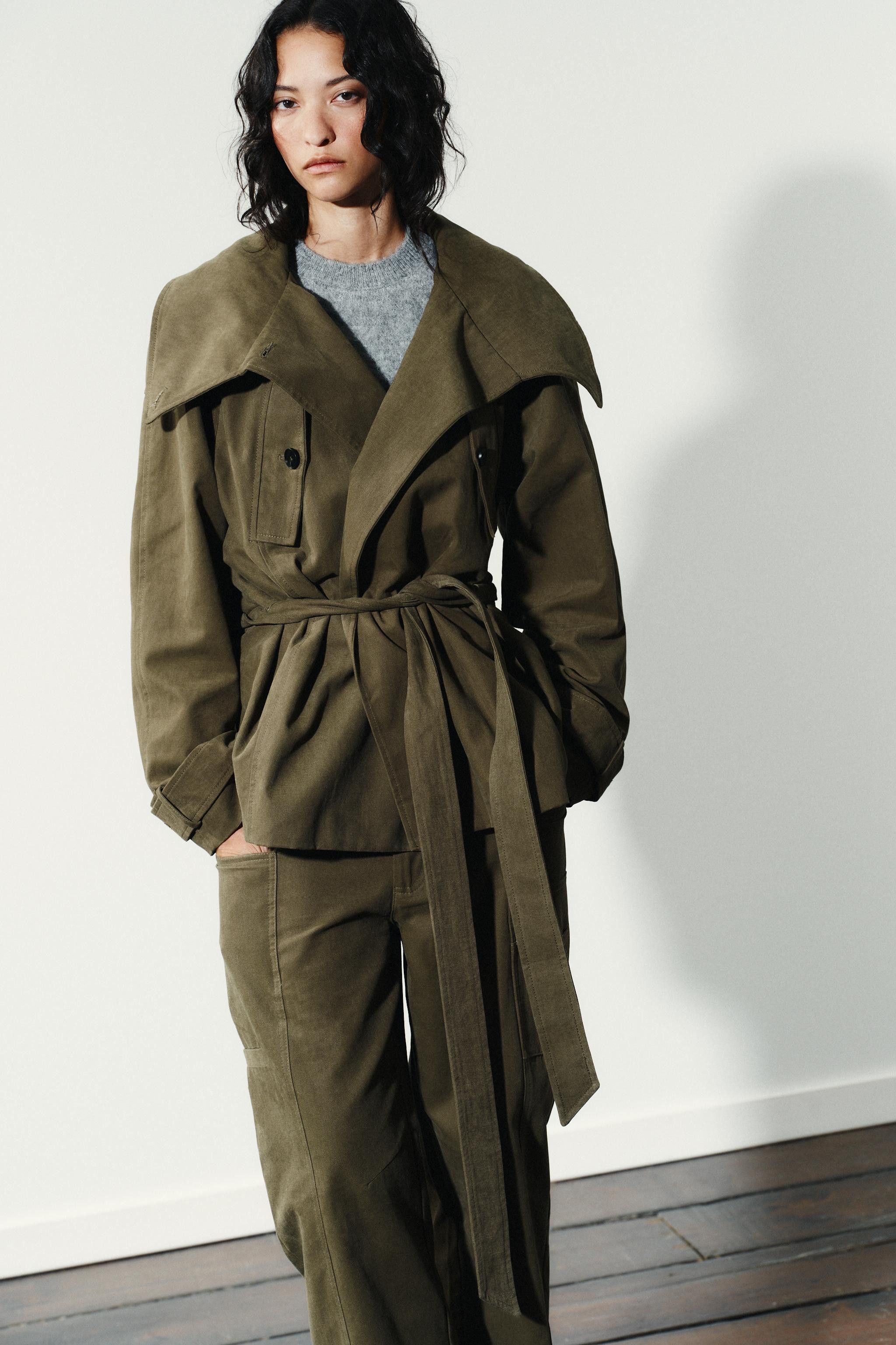 BELTED COTTON TRENCH COAT | Zara US