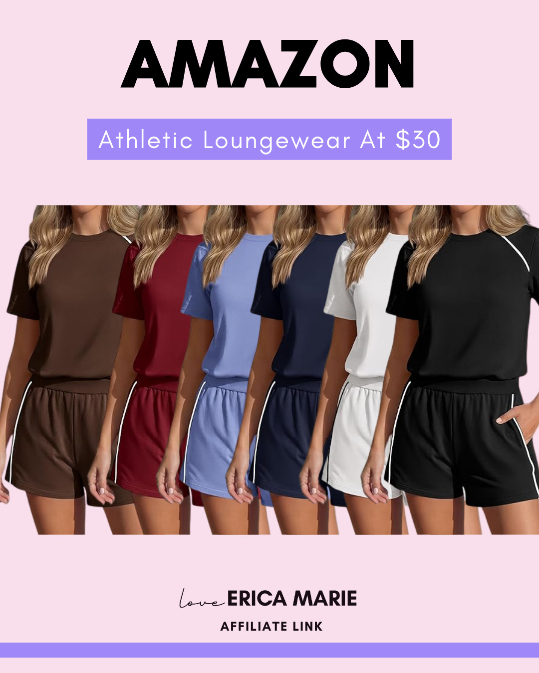 Amazon has athletic loungewear sets for $30 right now. Soft, simple, and easy to throw on. Perfect for busy days or staying comfy at home. 

 #LTKootd #LTKActive