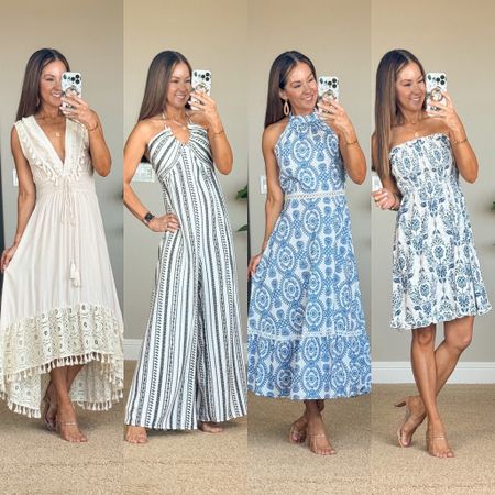Petite Friendly Vacation Outfits

Use code HOLLYS15 for 15% off orders $65+ or HOLLYS20 for 20% off orders $109+

I am wearing size S in all styles - TTS!

Vacation outfit  resort wear  resort style  maxi dress  mini dress  floral dress  blue and white dress  swim cover up  EverydayHolly

#LTKOver40 #LTKTravel #LTKStyleTip