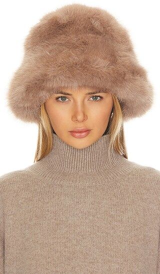 Oversized Faux Fur Bucket Hat | Revolve Clothing (Global)